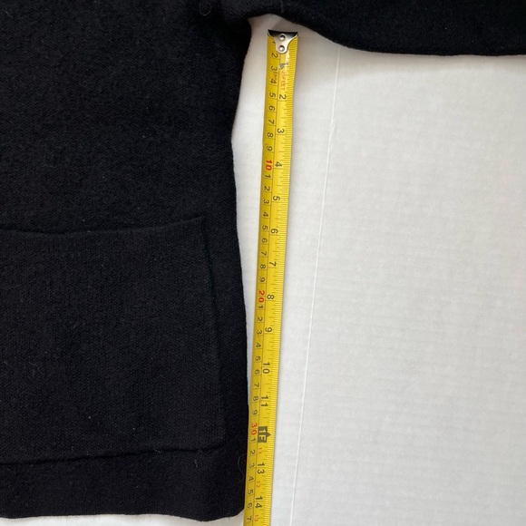 Anthropologie Moth Textured Wool Black Womens Jacket, Size:L - Picture 6 of 7